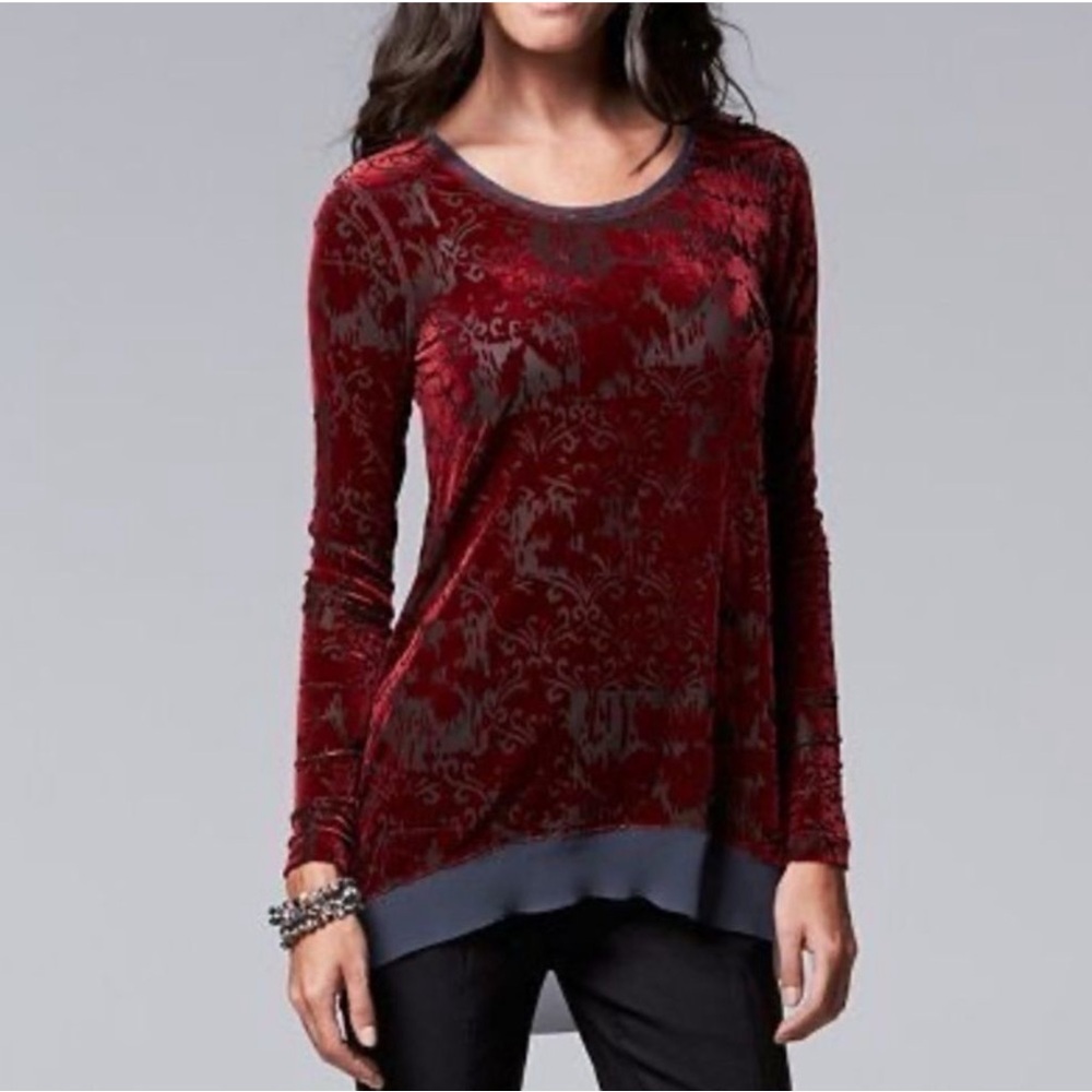 NWT - Women’s Simply Vera - Vera Wang Velvet Burnout
